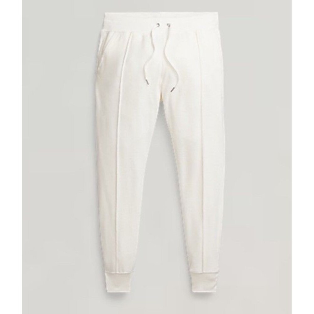 Polo Ralph Lauren Womens Velour Jogger Pants Size L White Sweatpants Leisure